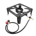 Walmeck Portable Gas Stove , Propane Stove, Cast Iron Camping Stove for Cooking Outdoors