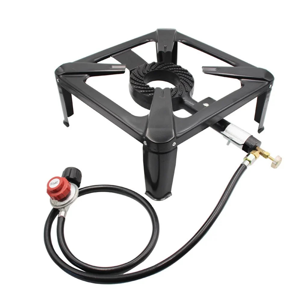 Walmeck Portable Gas Stove , Propane Stove, Cast Iron Camping Stove for Cooking Outdoors