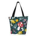 Lukts Cartoon Leaf Mushroom Red Tote Bag,Shoulder Bag Women' Hobos Handbags Large Capacity Shopping Bag