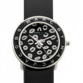 Marc By Marc Jacobs Women's Amy Lips Black Leather Watch 36MM