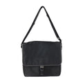 Pre-Owned  Prada shoulder bag 2VD951 nylon black leather silver metal fittings messenger triangle logo mark (Good)