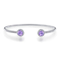 Lafonn Birthstone Sterling Silver Platinum Plated Lassire  Bracelet (Appx : 1.26 cts.)