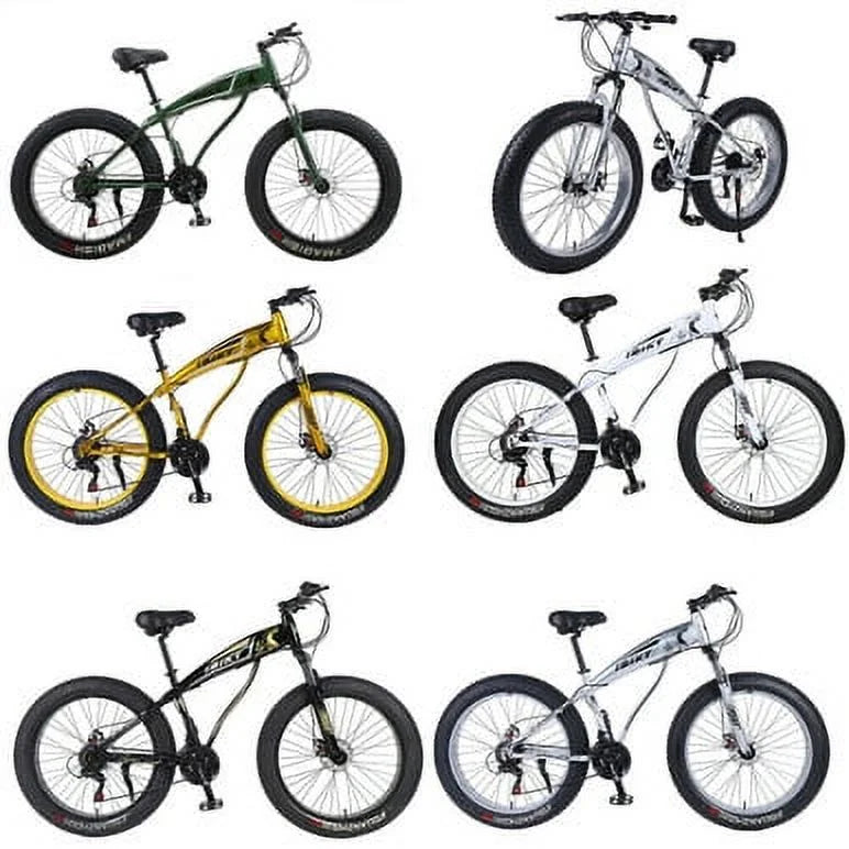 26 Inch 21 Speed 4.0 Fat Tire Bike Snow and Grass Sand Bike  Shark