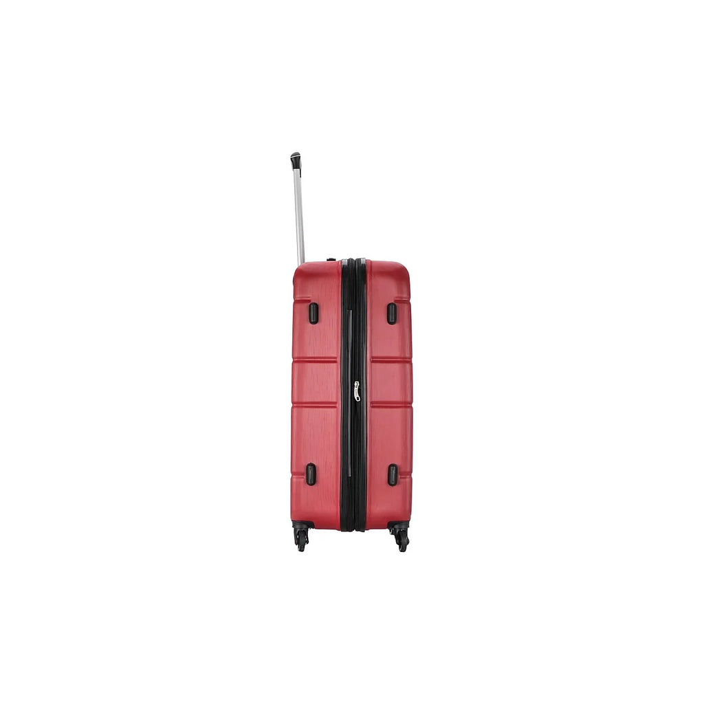 Plastic 4-Wheel Spinner Luggage Red (-)