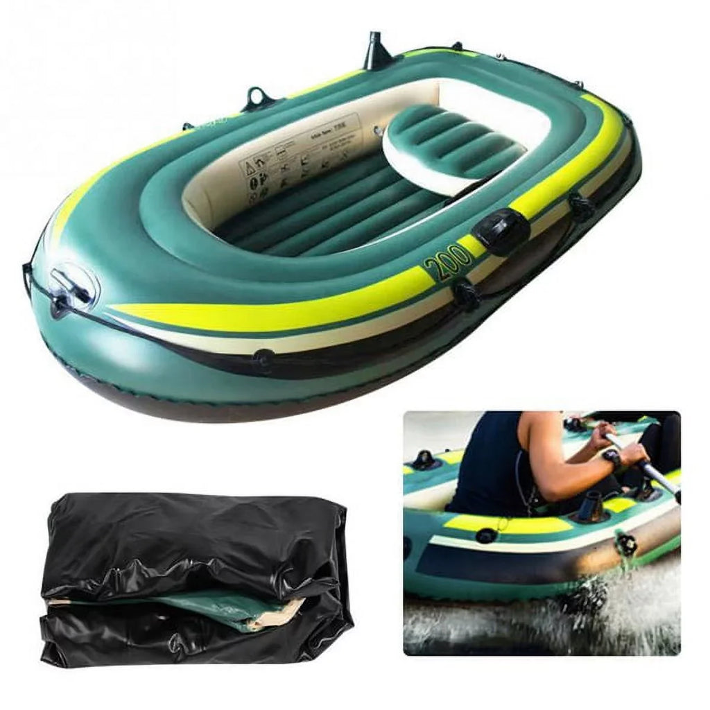 Eastbuy Green  Inflatable Two/Three Person Rowing Air Boat Fishing Drifting Diving Tool
