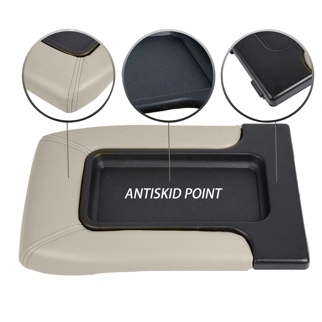 Gray Center Console Lid Kit Arm Rest Latch For Cadillac Escalade 2002-2006 For Chevrolet Avalanche Silverado 1500 2500  Sierra 1500 Yukon  2001-2007