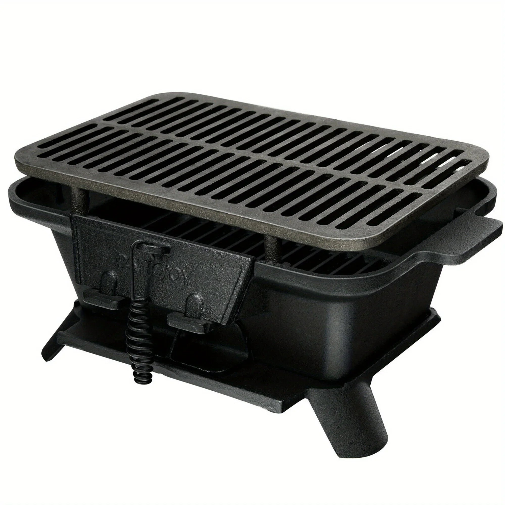 Heavy Duty Cast Iron Charcoal Grill Tabletop  Grill Stove for Camping Picnic