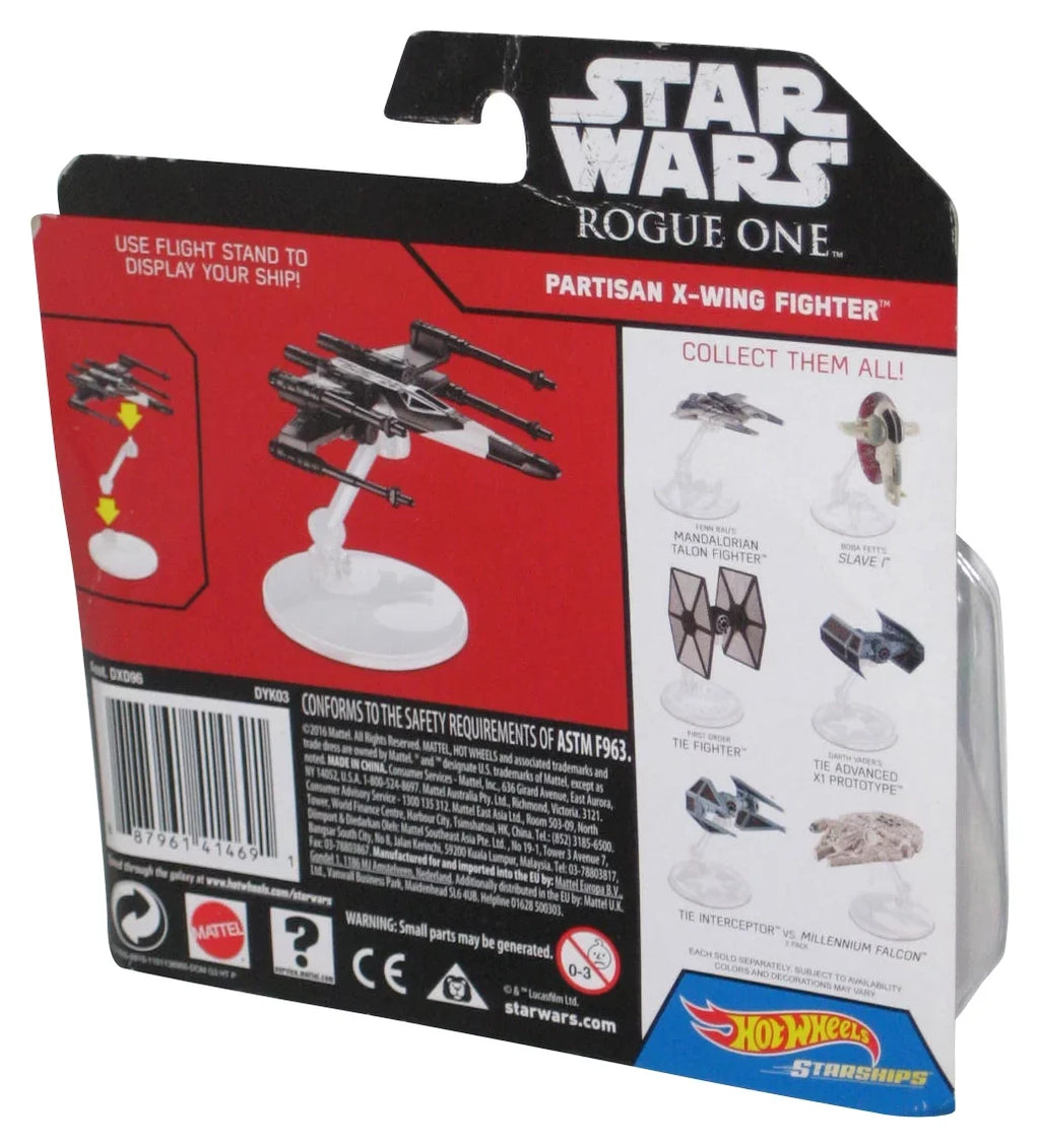 Star Wars Hot Wheels (2016) Rogue One Partisan -Wing Fighter Starships Toy