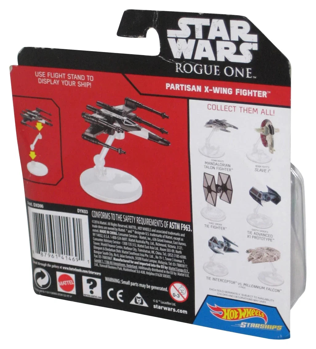 Star Wars Hot Wheels (2016) Rogue One Partisan -Wing Fighter Starships Toy