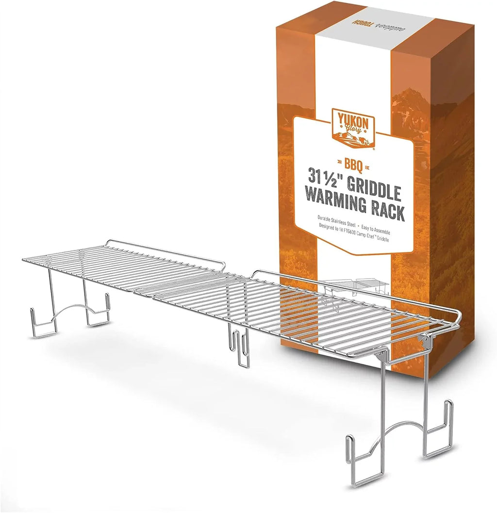Yukon Glory 31.5" Stainless Steel Griddle Warming Rack Designed for Blackstone Griddles