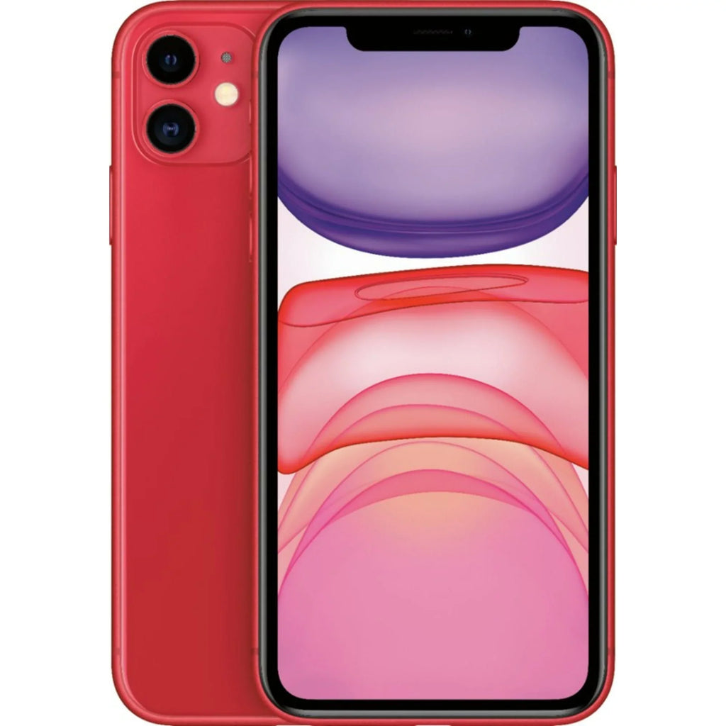Restored Apple iPhone 11 64GB Fully Unlocked (Verizon + Sprint +  Unlocked) - Red (-Grade ) (Refurbished)