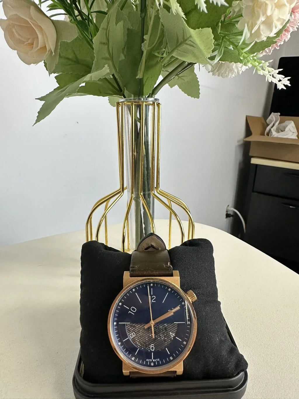 Fossil  Barstow Automatic Brown Leather Watch