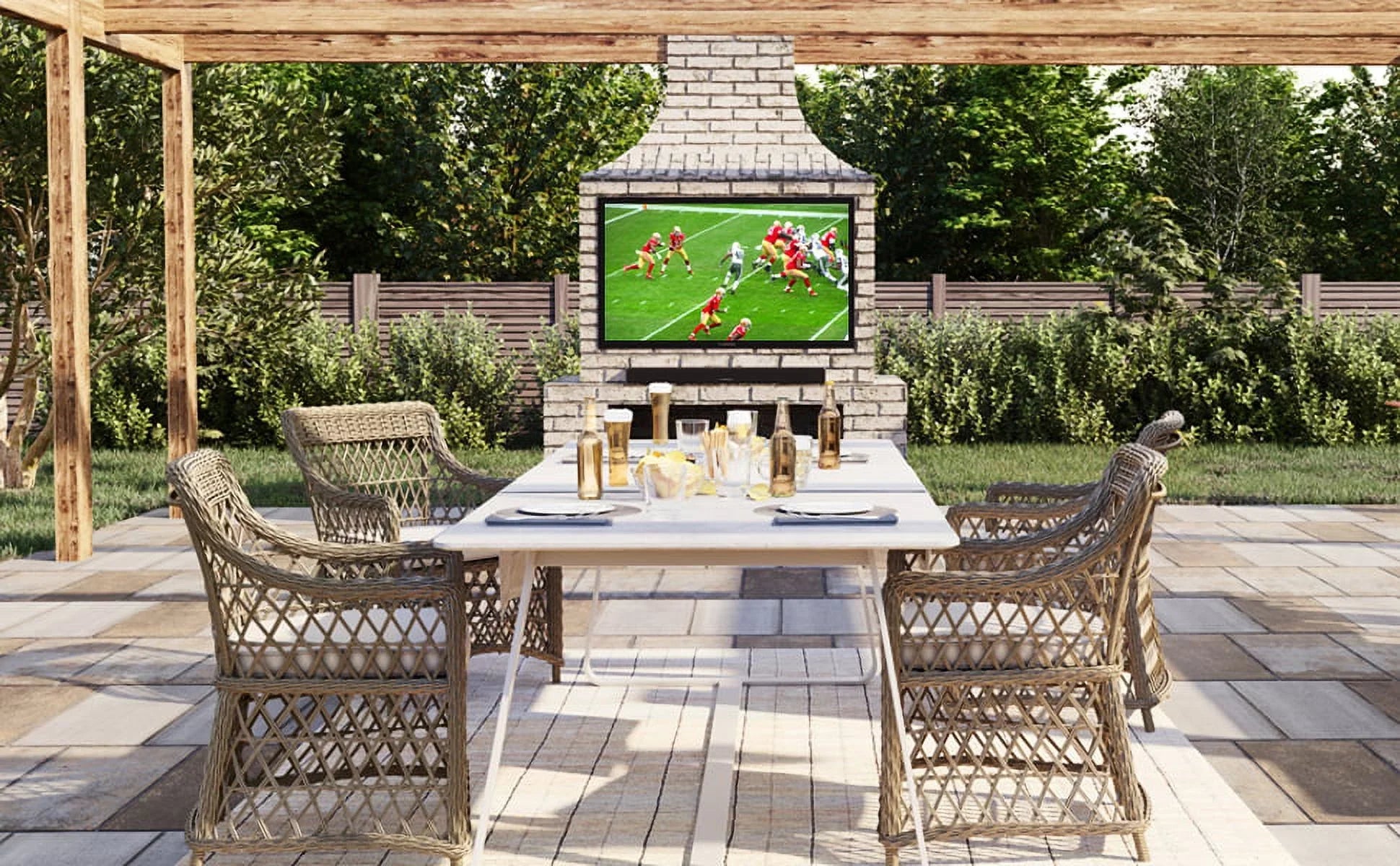 Furrion  55" Partial Sun Series Outdoor Weatherproof 4K   with an Additional 4 Year Coverage by Epic Protect (2021)