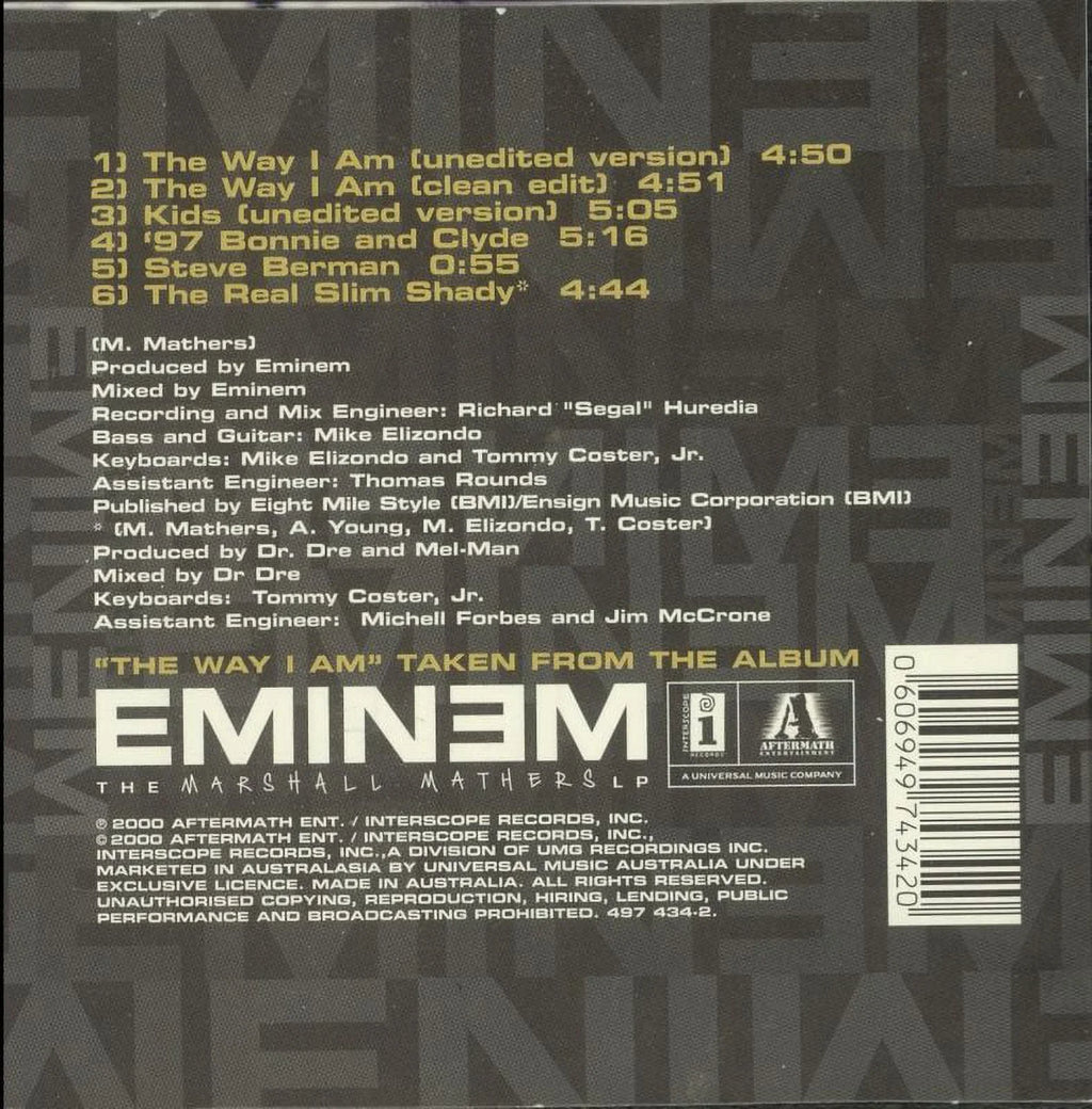 Eminem - The Way  Am -  Maxi Single