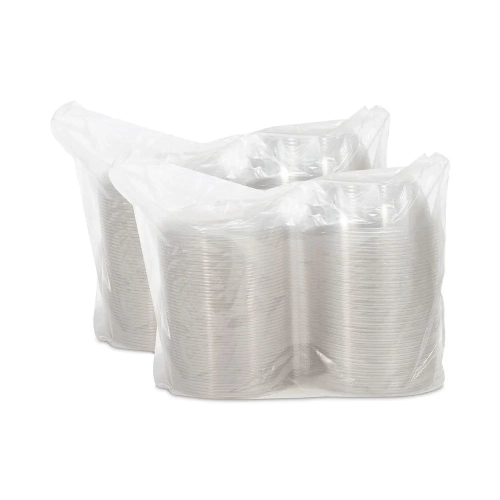 Dart Tamper-Resistant, Tamper-Evident Bowls with Dome Lid, 48 oz, 8.9 Diameter x 3.4h, Clear, Plastic, 100/Carton