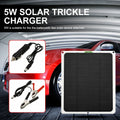 occkic 20W 12V/5V Monocrystalline Charging Flexible Solar Panels with Battery Clips for Cars  Yachting Charger Outdoor Charger