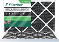 Filterbuy 12x25x1  8 Odor Eliminator Pleated   Furnace Air Filters with Activated Carbon (3-Pack)