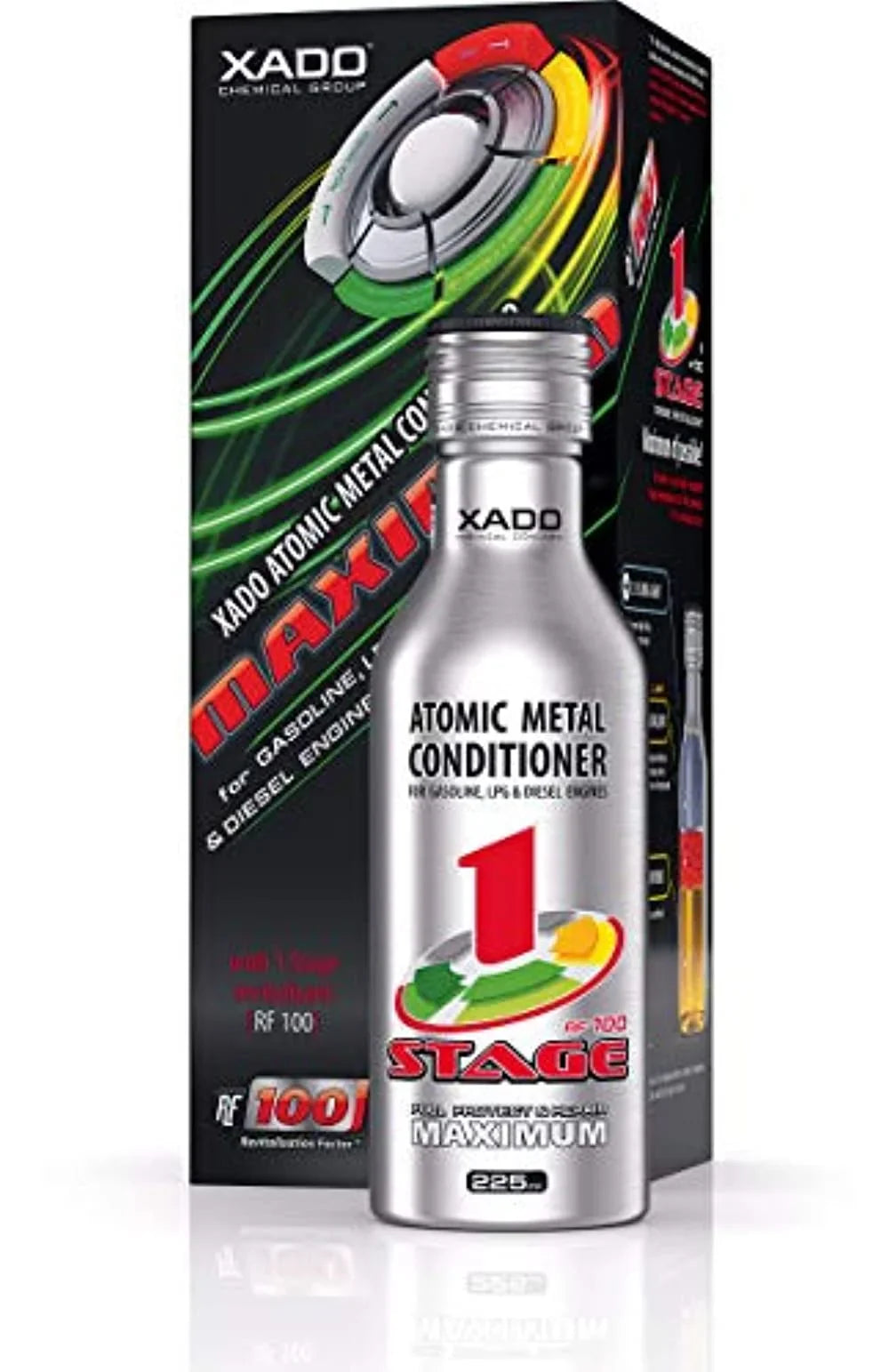 Xado Atomic Metal Conditioner Maximum with 1 Stage Revitalizant Treatment and Additive for Gasoline  and Diesel Engines