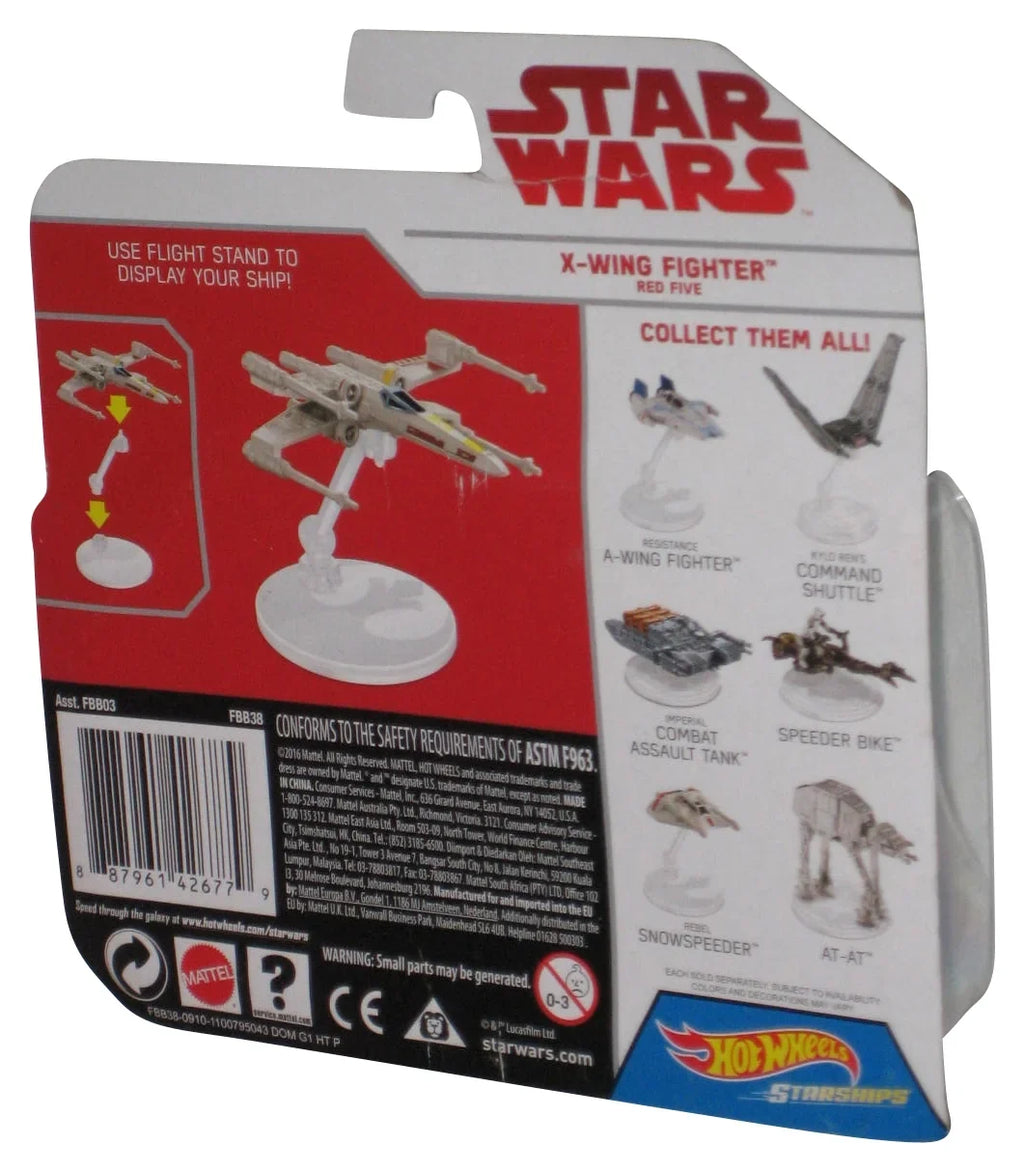 Star Wars Hot Wheels (2016) -Wing Fighter Red Five Starship Vehicle Toy