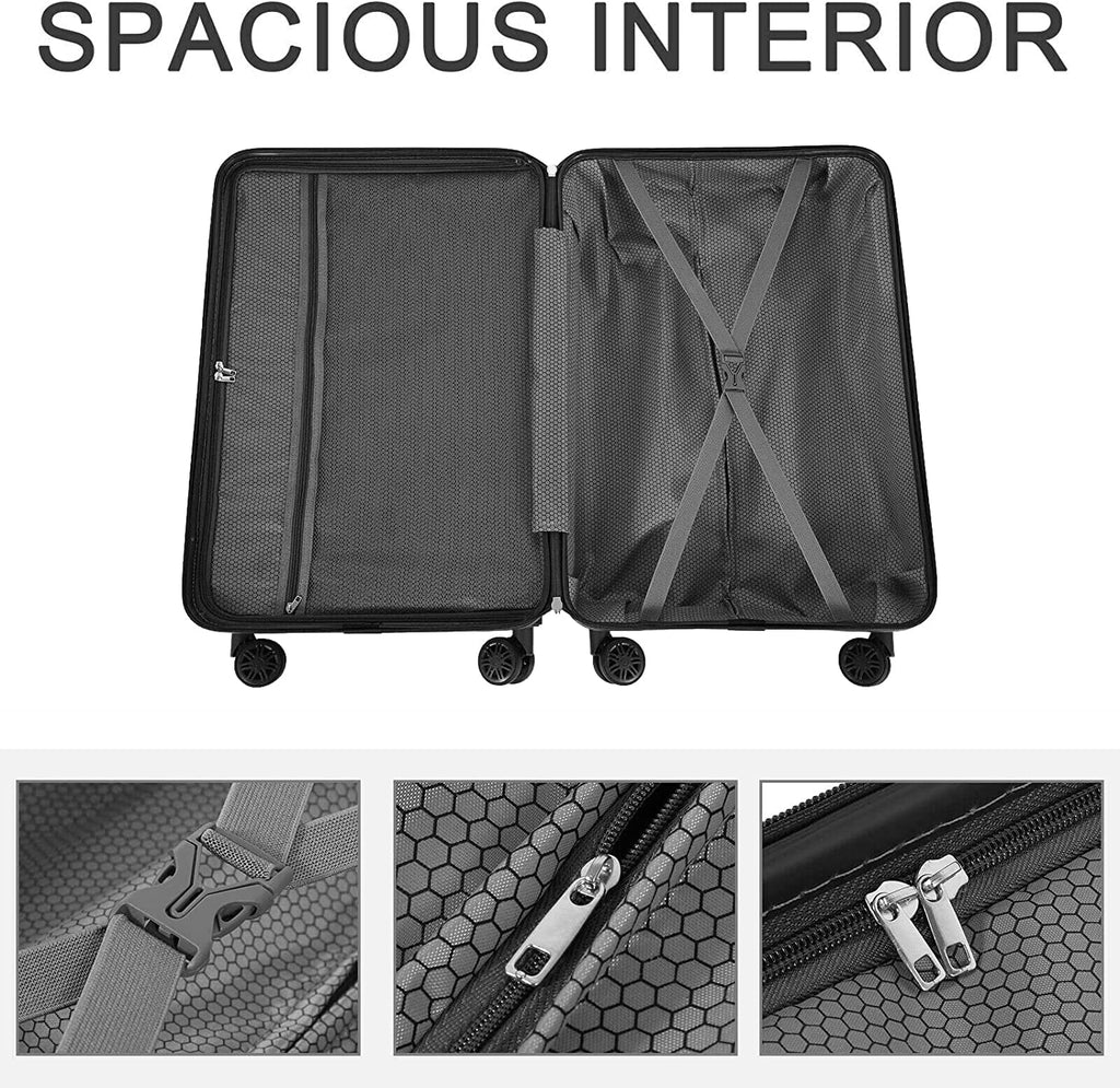 Hikolayae Oriental Collection Hardside Spinner Luggage Sets in Champagne, 3 Piece -  Lock