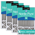 16x25x5 (4 3/8) Honeywell Replacement Air Filters  14 Plus Carbon 4 Pack