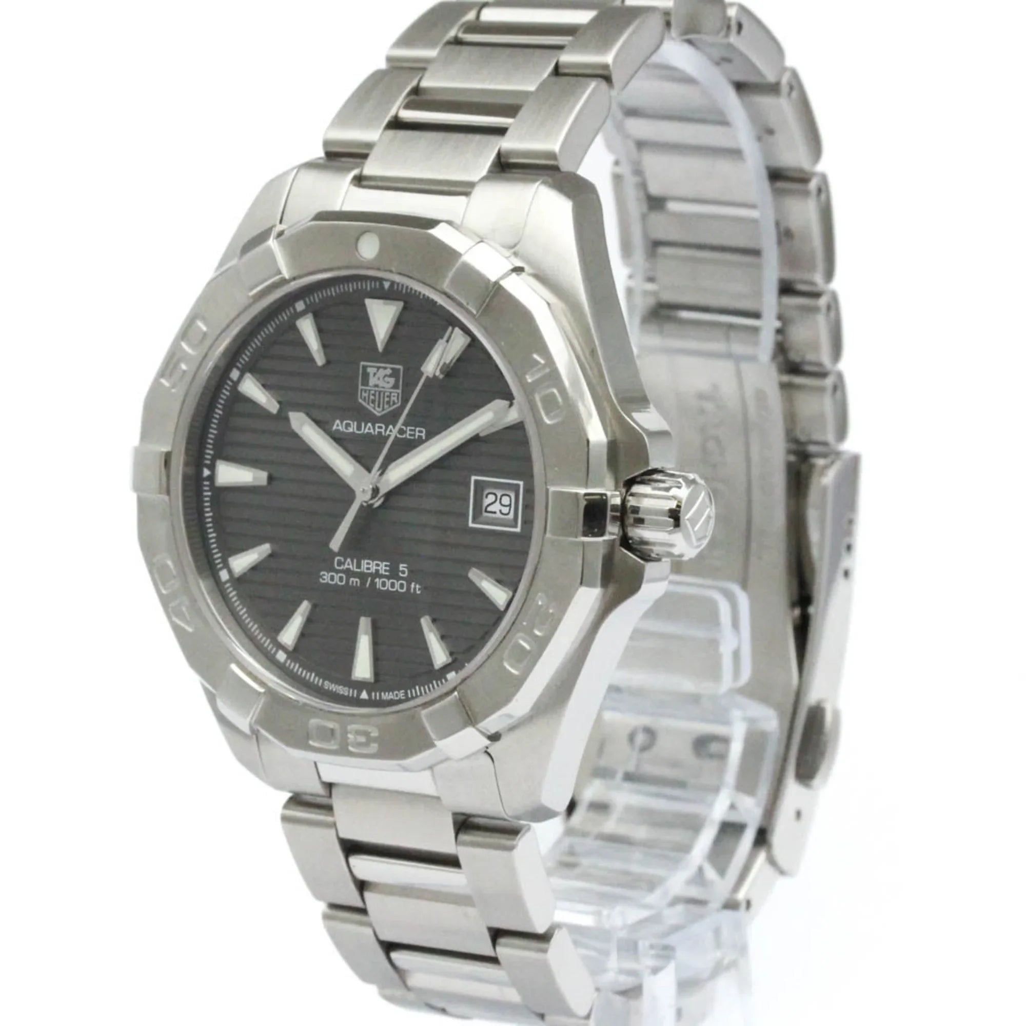 Pre-Owned Polished   Aquaracer Caliber 5 Steel Automatic Watch   (Good)