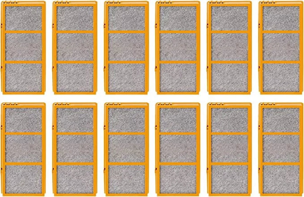 3-in-1 True  Activated Carbon Air Filter Replacement Compatible with Holmes  Smoke Grabber  - Air Purifier - 1.2” x 10” x 4.6”, 12 Pack
