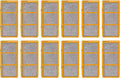 3-in-1 True  Activated Carbon Air Filter Replacement Compatible with Holmes  Smoke Grabber  - Air Purifier - 1.2” x 10” x 4.6”, 12 Pack
