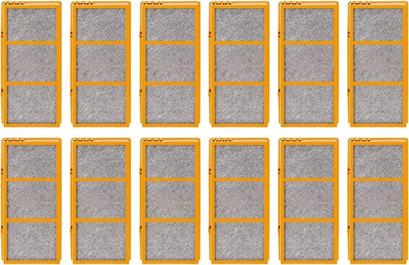 3-in-1 True  Activated Carbon Air Filter Replacement Compatible with Holmes  Smoke Grabber  - Air Purifier - 1.2” x 10” x 4.6”, 12 Pack