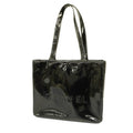Pre-Owned Chanel Tote Bag Patent Leather Black Champagne Women's (Good)