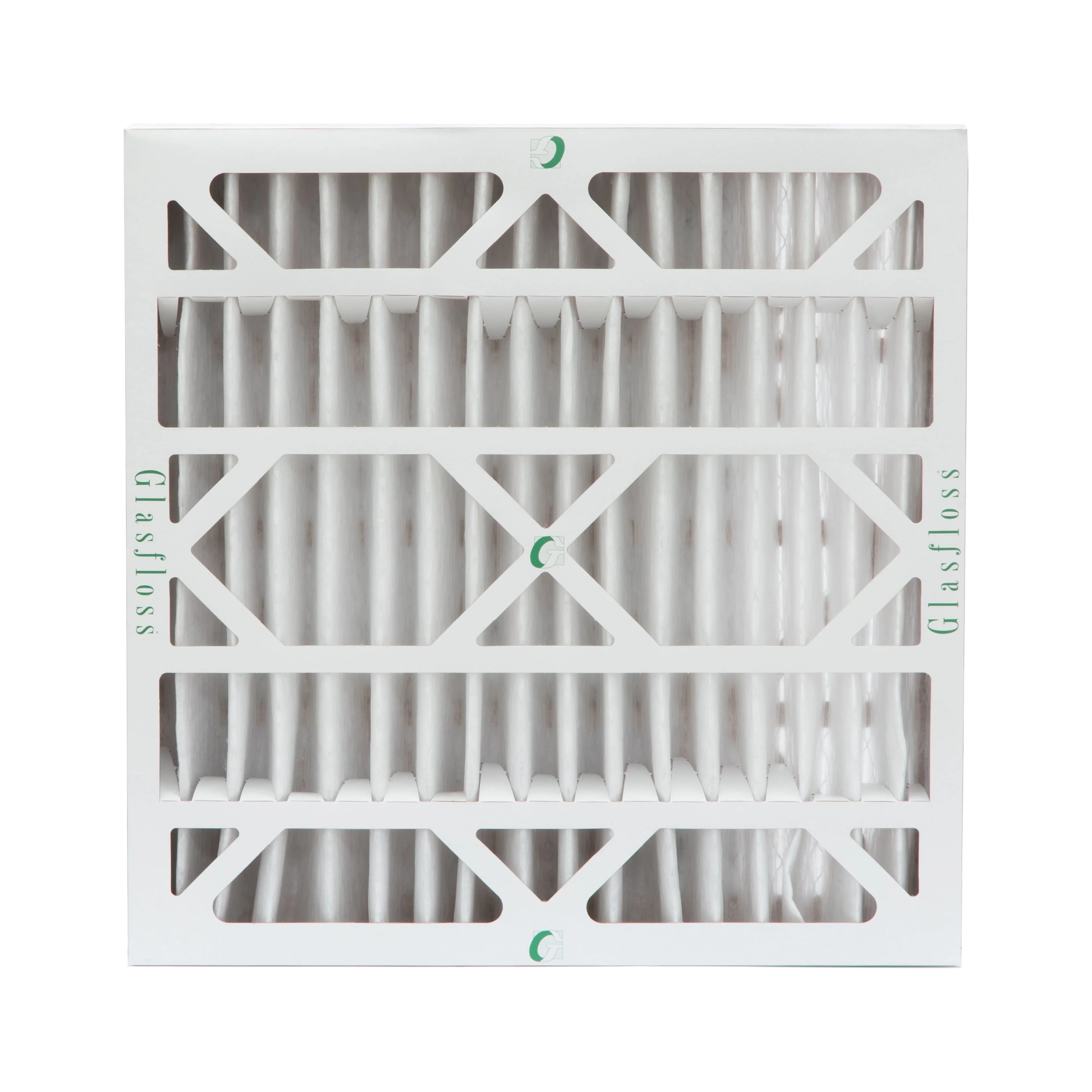 6 Pack of 20x20x4  10 Pleated 4" Inch Air Filters by Glasfloss. Actual Size: 19-1/2 x 19-1/2 x 3-3/4