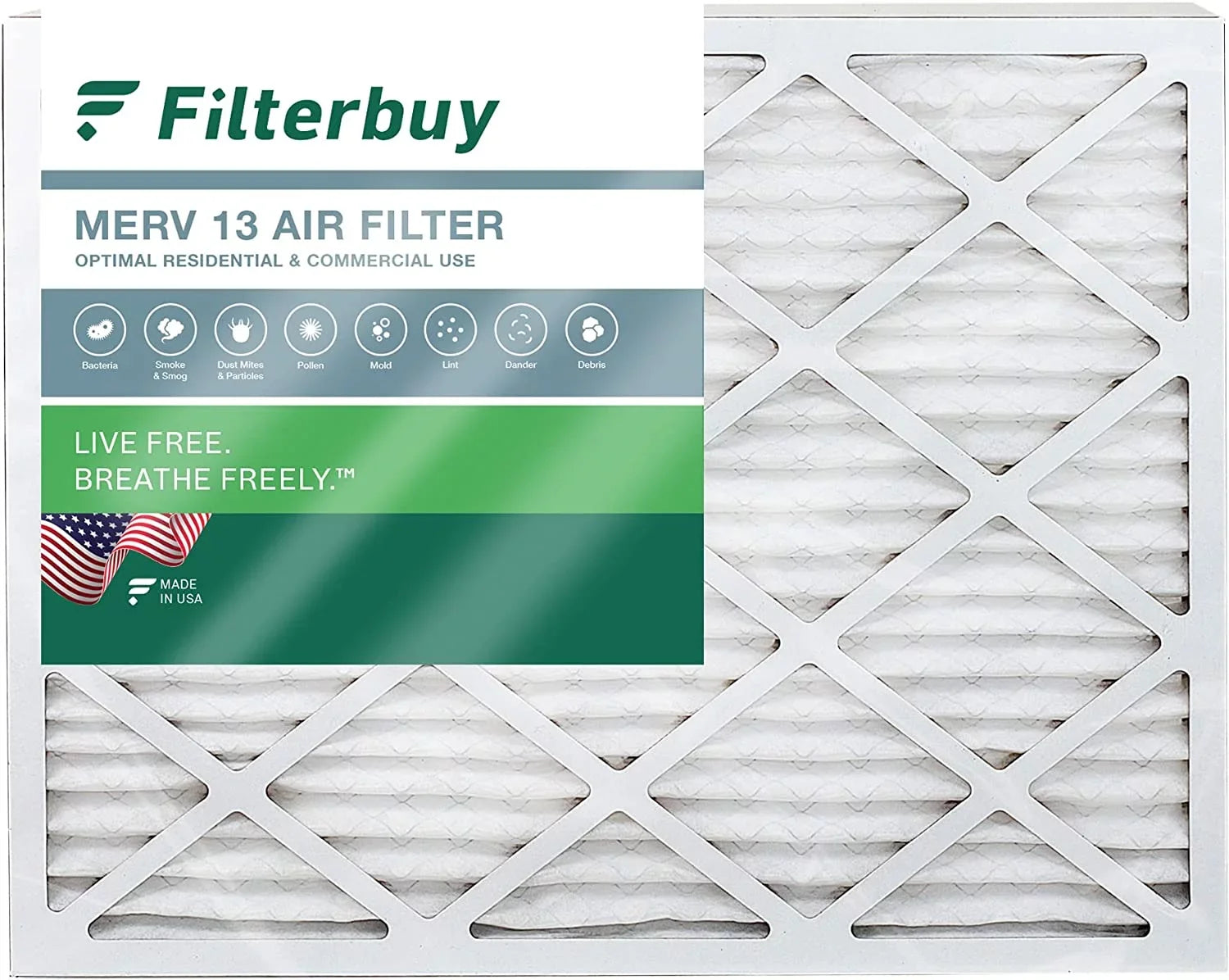 Filterbuy 24x30x1  13 Pleated   Furnace Air Filters (1-Pack)