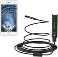 Pancellent Wireless Snake Camera 1200P WiFi Inspection Camera  Endoscope with 8  Light Rigid Cable Borescope for iPhone Android Smartphone Table Ipad  (5 Metes,16.5 )