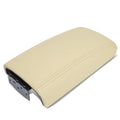 Motoring --0056 Leather Center Console Armrest Lid Assembly w/Latch For 2002-2009 Chevy Trailblazer  Envoy Buick Rainier [Tan] 03 04 05 06 07 08