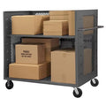 Durham 3ST--1AS-95 3 Sided Mesh Stock Truck with Shelves - 60 x 36 x 57 in.