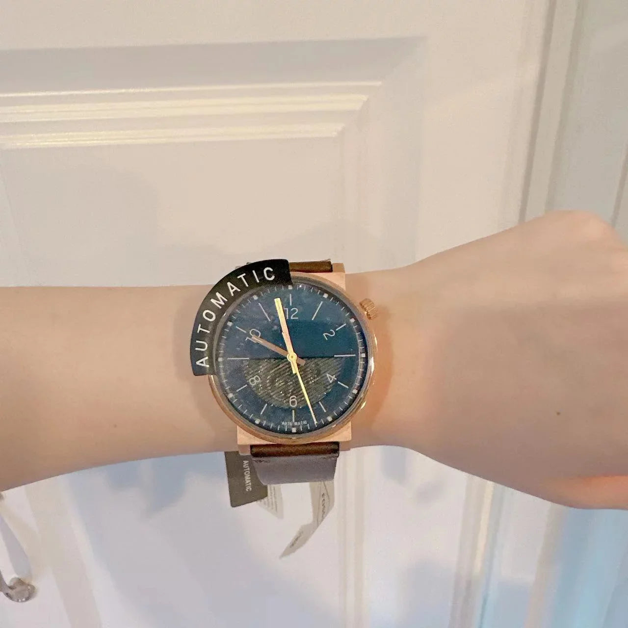 Fossil  Barstow Automatic Brown Leather Watch