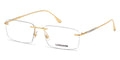 Longines - Rimless Square Shiny Deep Gold Eyeglasses