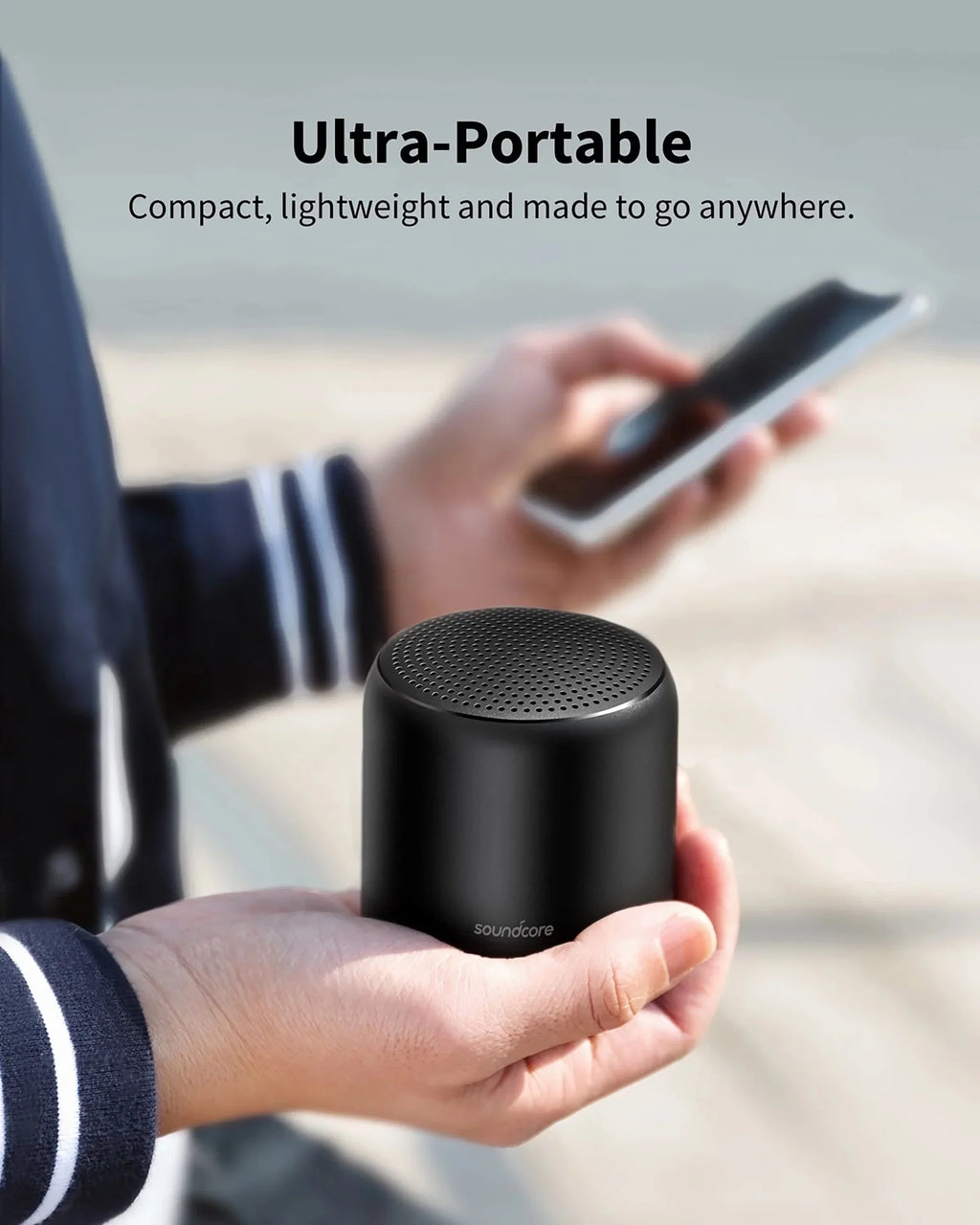 Soundcore by Anker- Mini 2 Portable Speaker |  Waterproof | 15-Hour Playtime | Black |