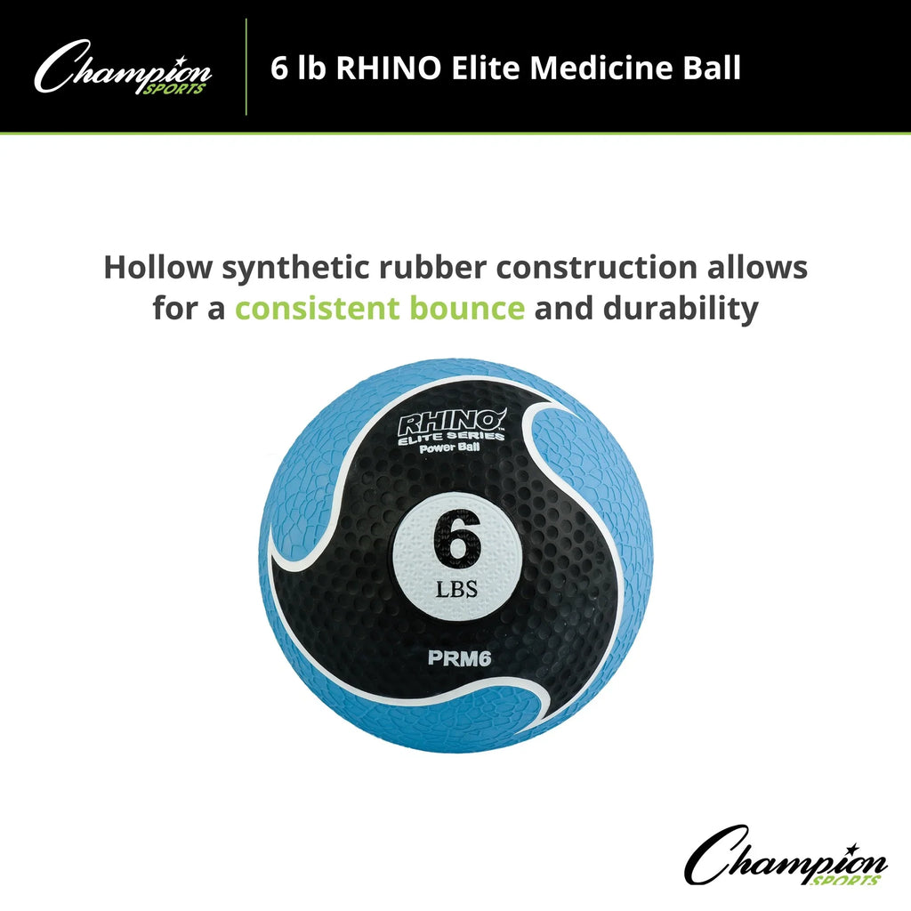 Champion Sports 6lb Rhino® Elite Medicine Ball