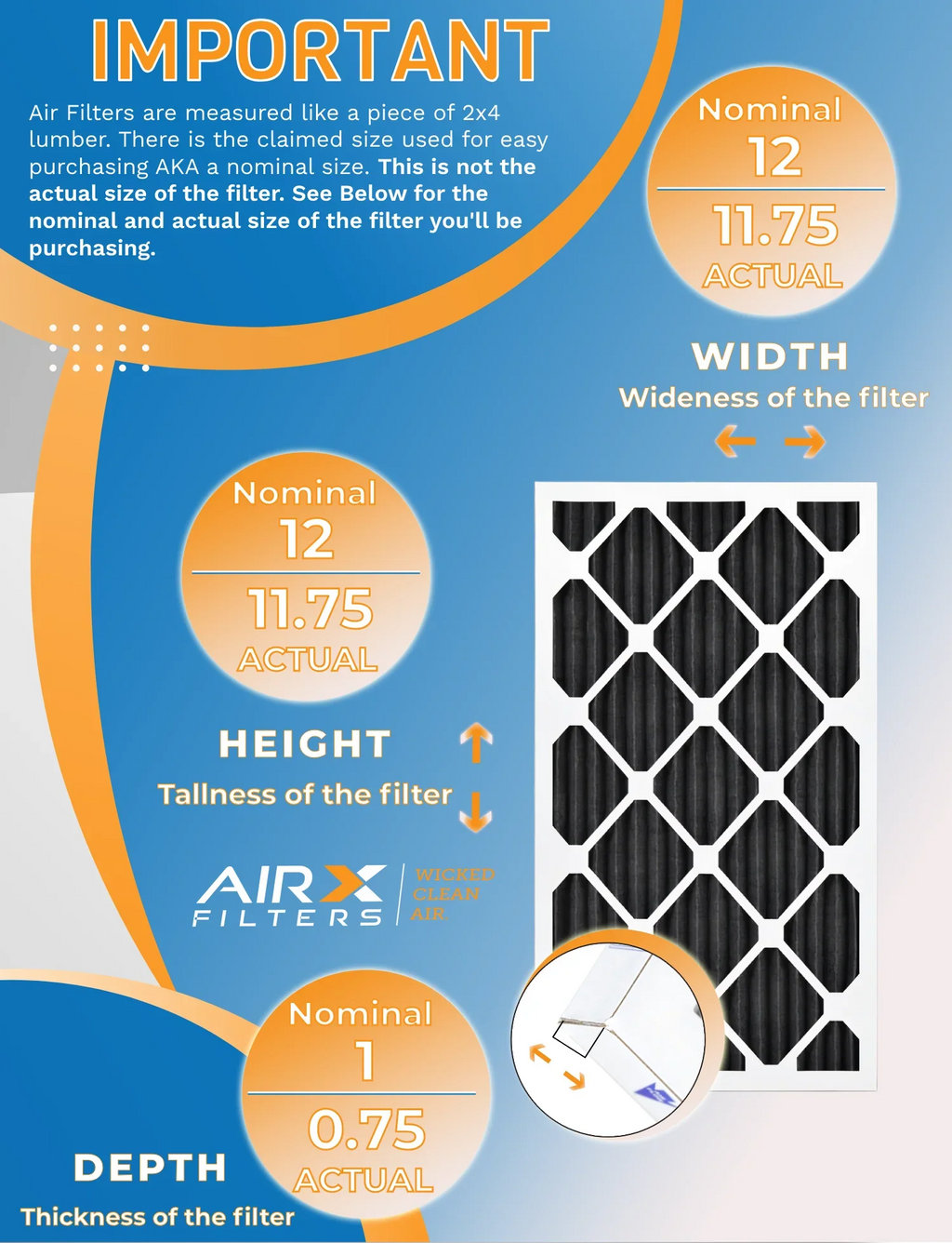12x12x1 Air Filter  8 Rating, 12 Pack of Furnace Filters Comparable to  700,  5, Pet Odor Retention Filters - Made in  by     .