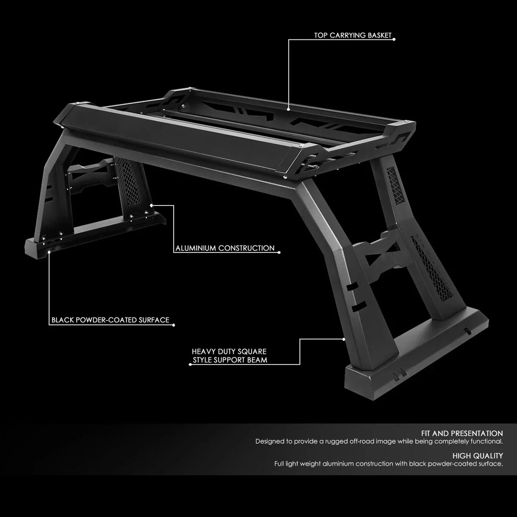 Motoring -007 For 2007 to 2018 Toyota Tundra Square Style Offroad Truck Bed Roll Bar+Cargo Box 08 09 10 11 12 13 14 15 16 17