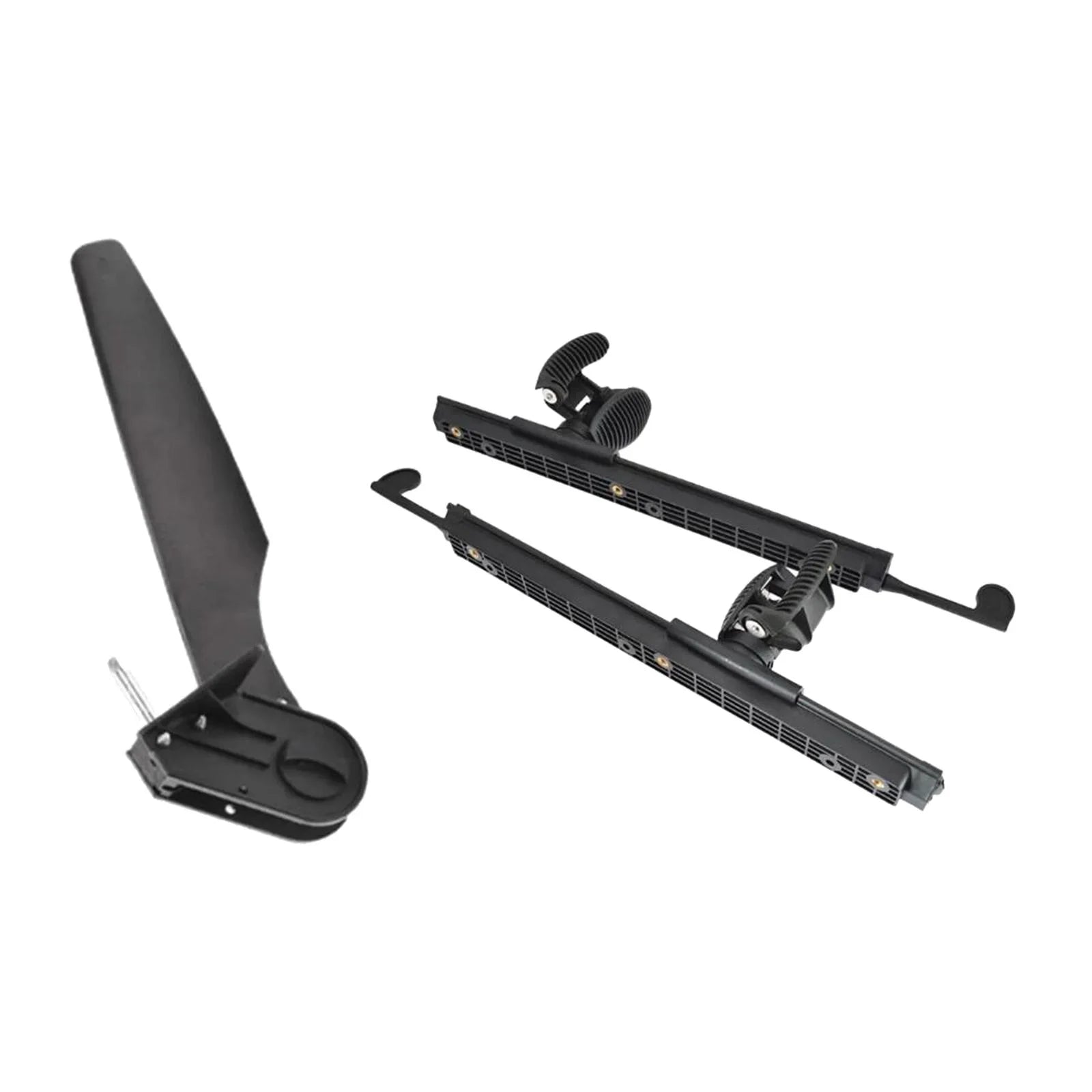 Kayak Rudder Kayak Foot Pegs Boat Tail Watercraft Rudder with Foot Brace Pedals for Fishing Boat Canoeing Marine Accessories
