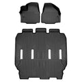 Smartliner All Weather Floor Mats 3 Rows Black Set for 2017-21 Chrysler Pacifica