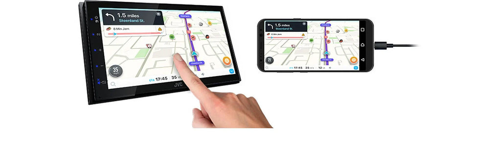 '- 2  6.75" Media Player  Mirroring For Android Bluetooth +  Backup Camera