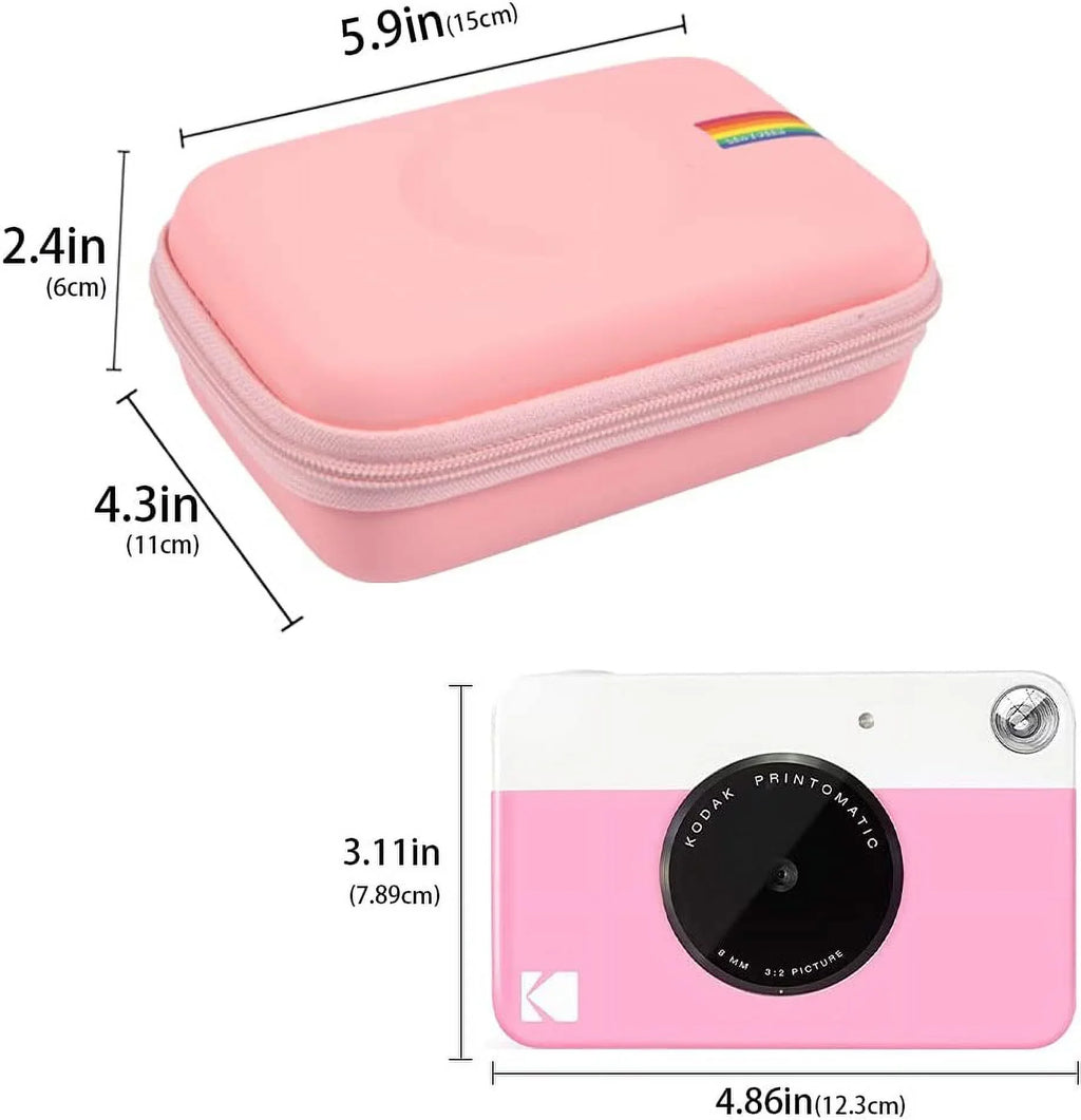 Kids Camera Case Compatible with Kodak Printomatic Digital Instant Print Camera(Case Only) (Pink)