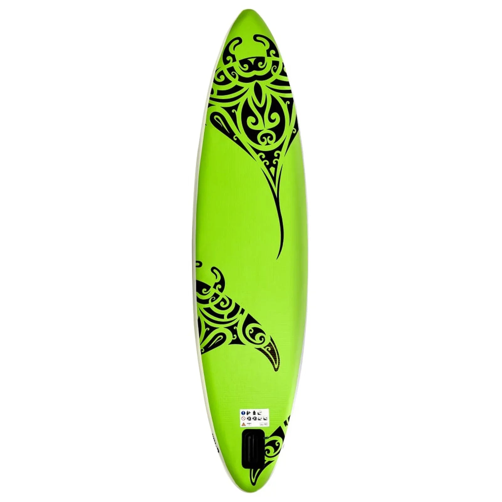 Carevas Inflatable Paddleboard Set 126"x29.9"x5.9" Green