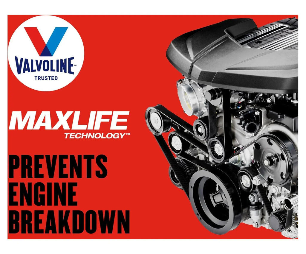 Valvoline High Mileage MaxLife 10W-30 Synthetic Blend Motor Oil 12  Garage Box