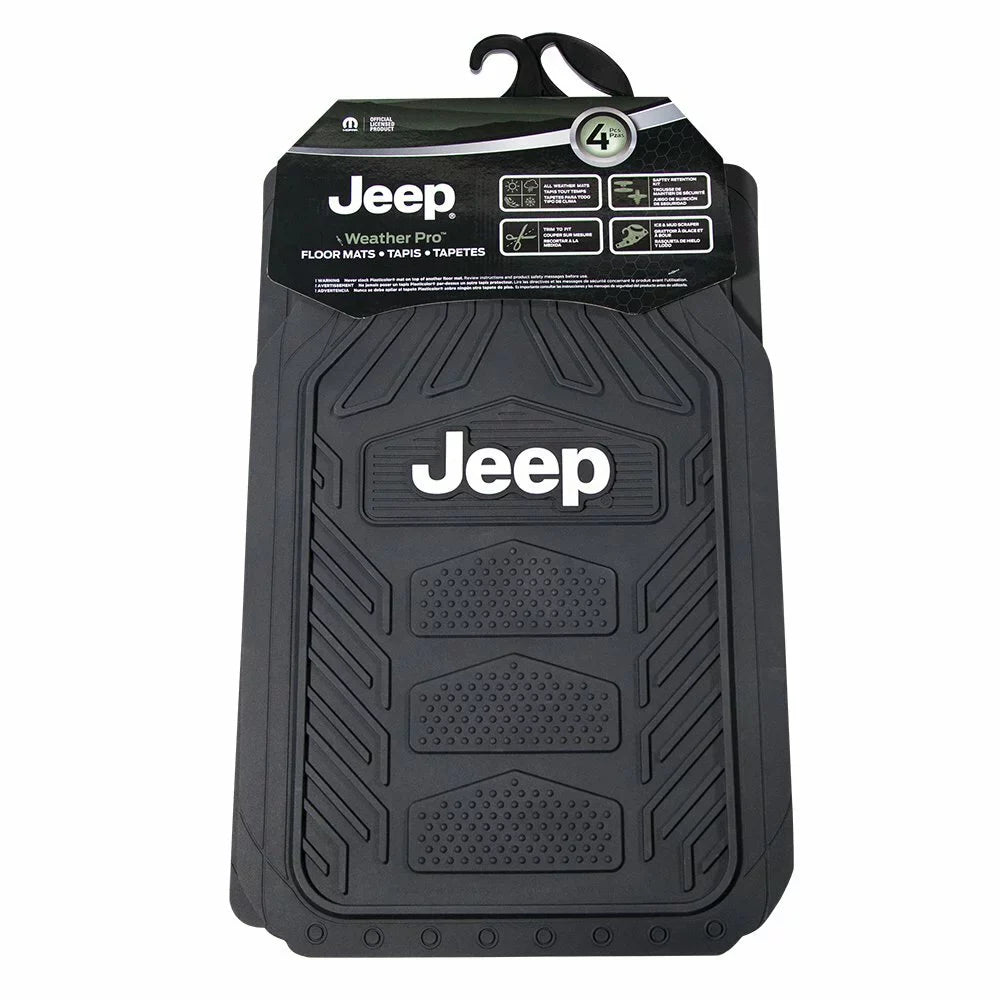 Plasticolor -001668R01 Jeep Rubber Floor Mat, Black