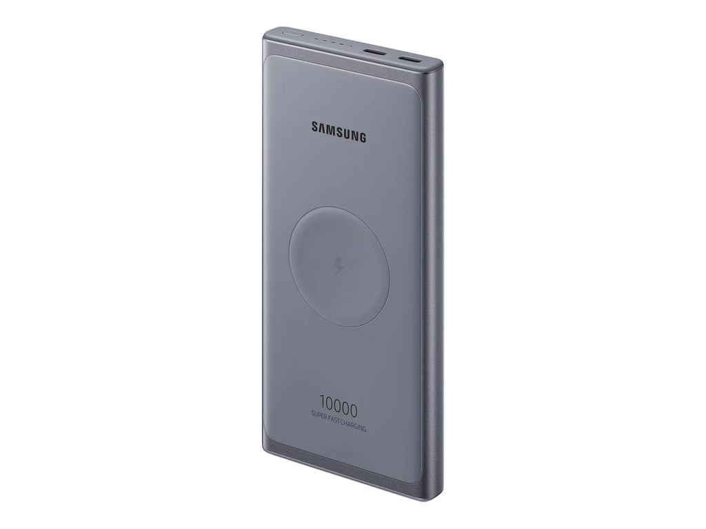 Samsung 10000mAh Super Fast 25W Portable Wireless - Charger Battery - Silver