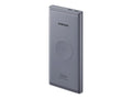 Samsung 10000mAh Super Fast 25W Portable Wireless - Charger Battery - Silver